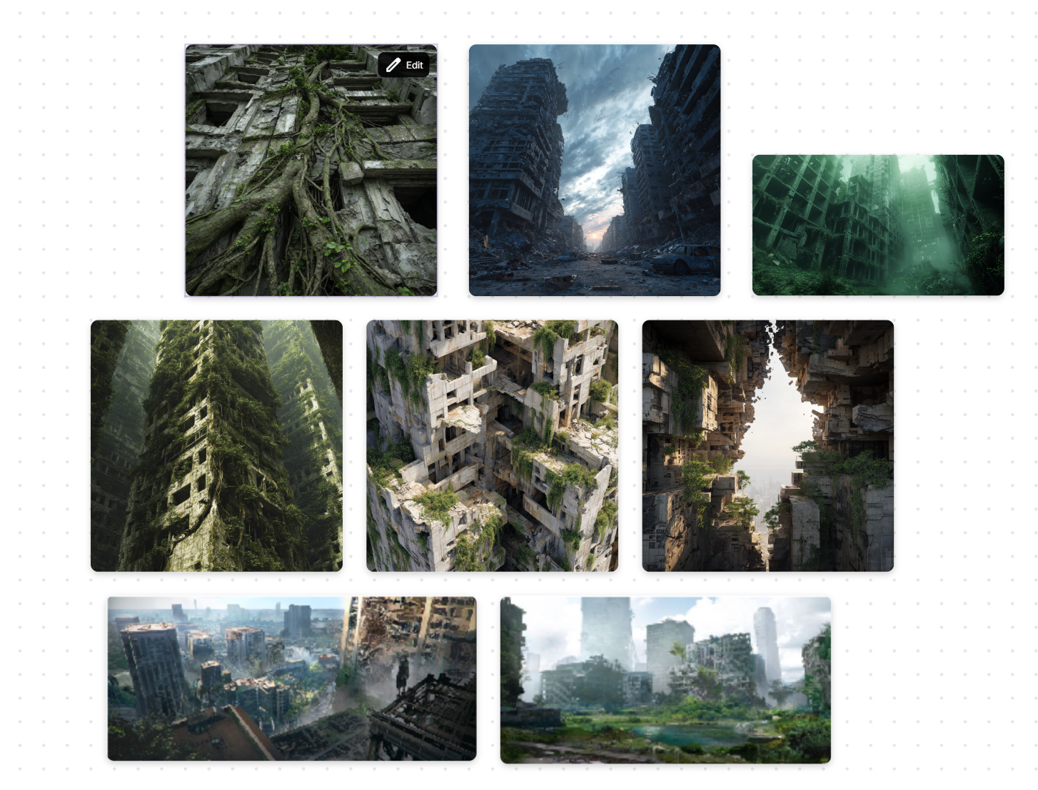 Mood reference — dystopia and nature